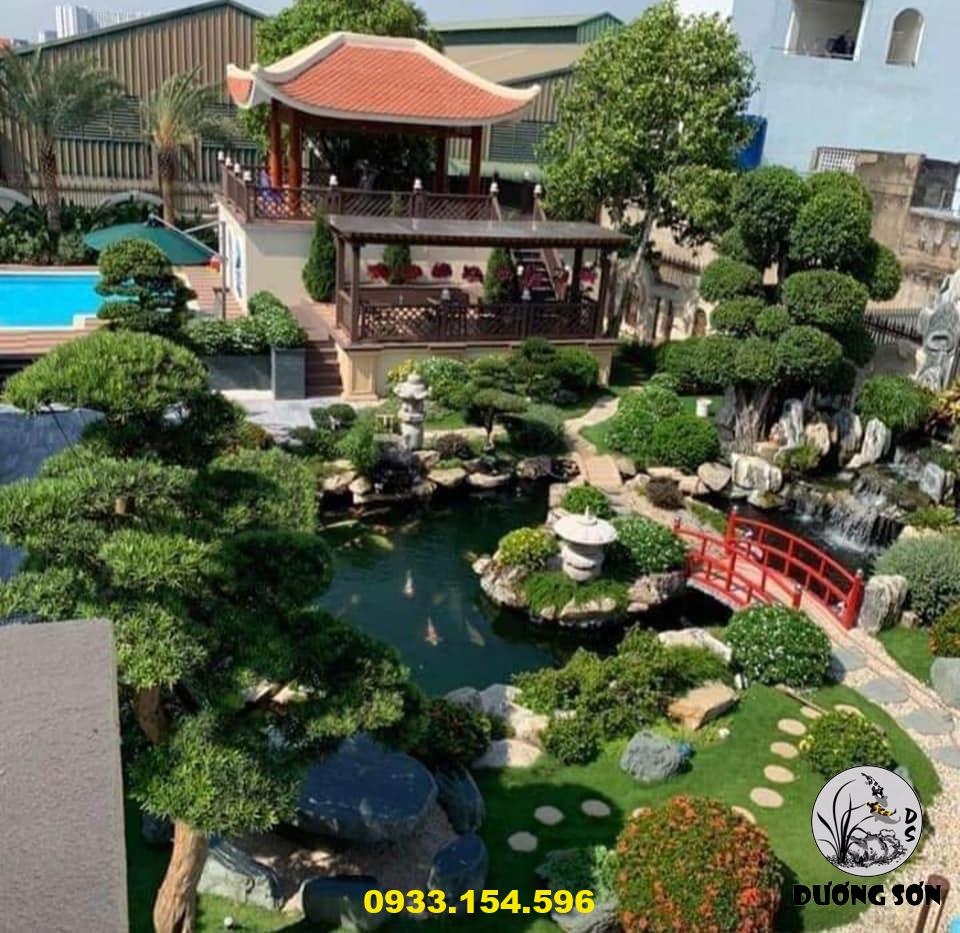thiết kế và lắp đặt hổ cá koi đẹp Tân Phú