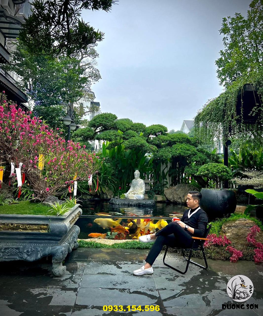 thiết kế và thi công hồ cá koi sân vườn tphcm