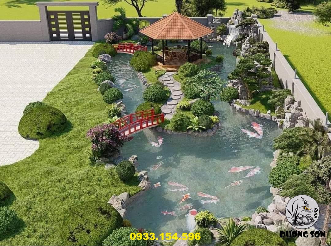 thi công hồ cá koi Bình Chánh